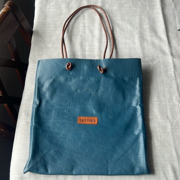 Handbags - CATRINA Leather Tote Bag.